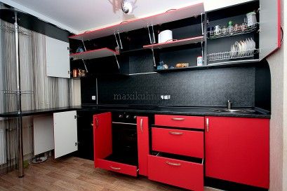Кухня Красный восход  фото