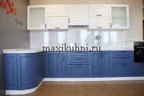 Кухня Светло-синяя  фото